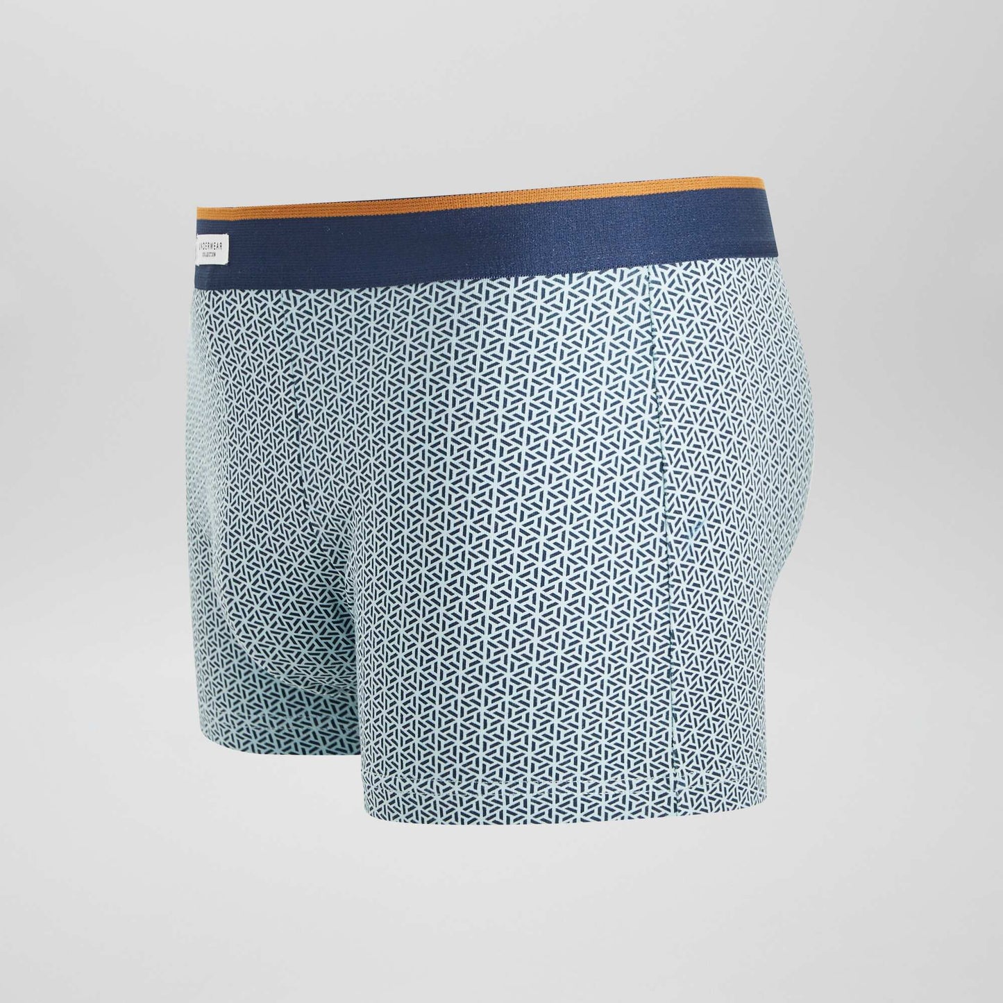 Lot 3 boxers stretch Bleu canard