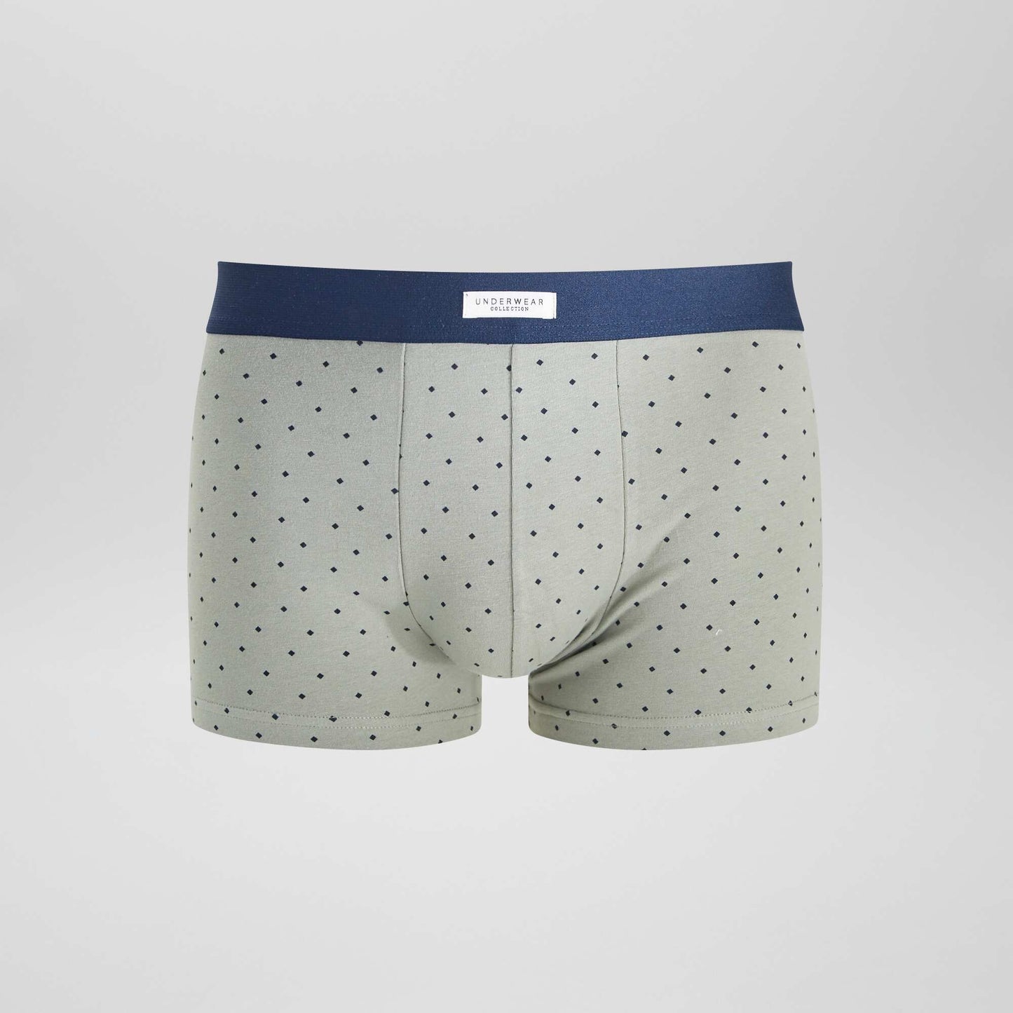 Lot 3 boxers stretch Gris/vert/blanc
