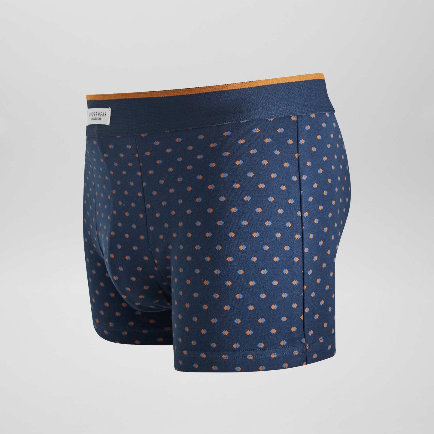 Lot 3 boxers stretch Bleu/marine jaune