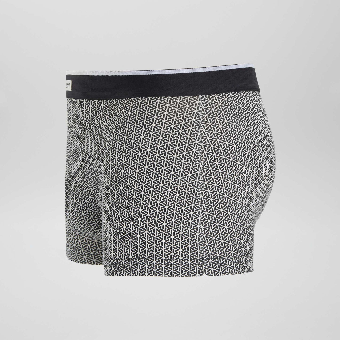 Lot 3 boxers stretch Blanc/noir