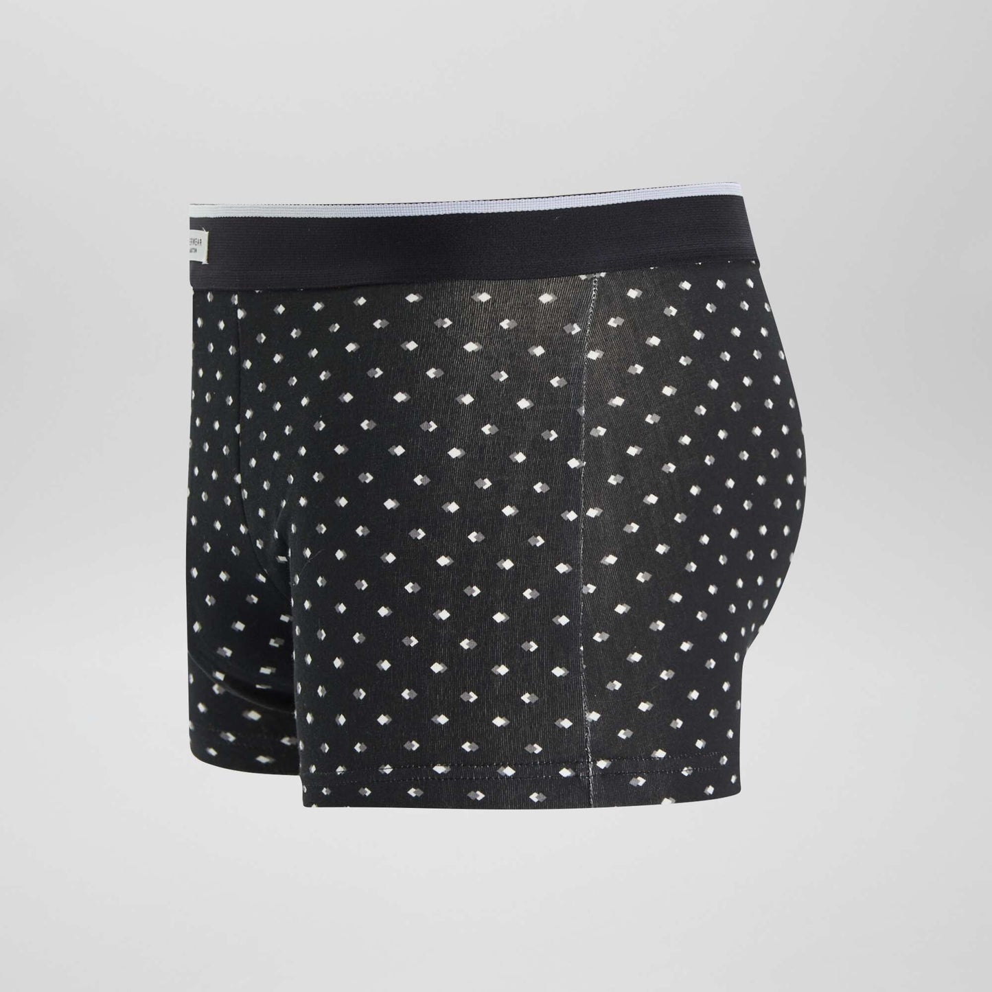 Lot 3 boxers stretch Blanc/noir