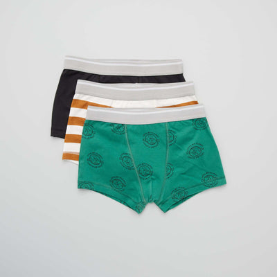 Lot de 3 boxers vert