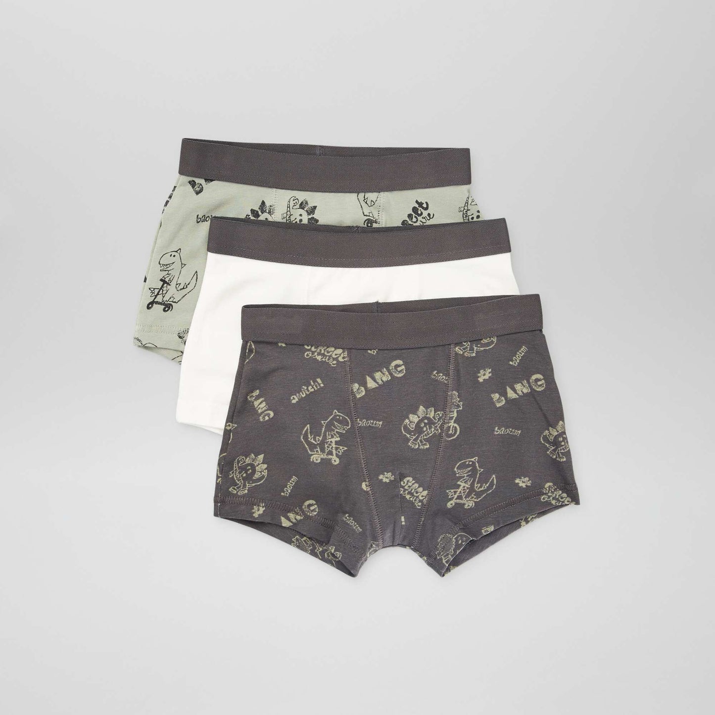 Lot de 3 boxers Kaki