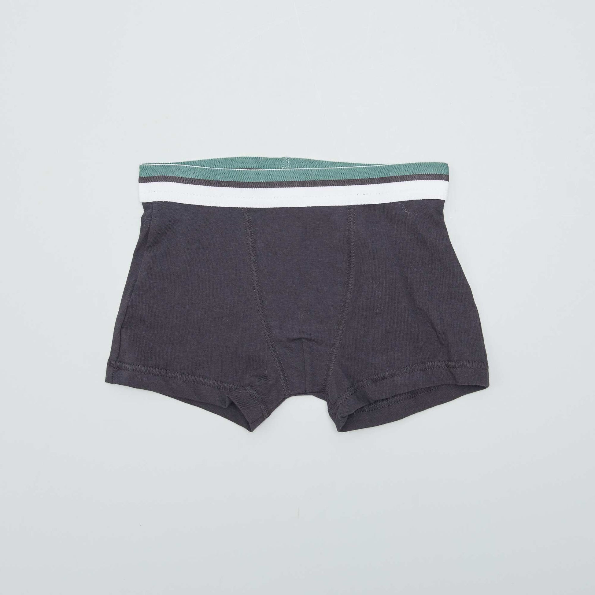 Lot de 3 boxers Vert/gris fonc /blanc