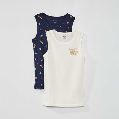 Lot de 2 d bardeurs co-con us Bleu/blanc