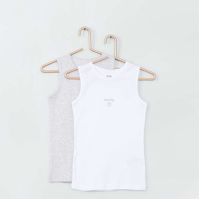 Lot de 2 d bardeurs co-con us blanc/gris chin