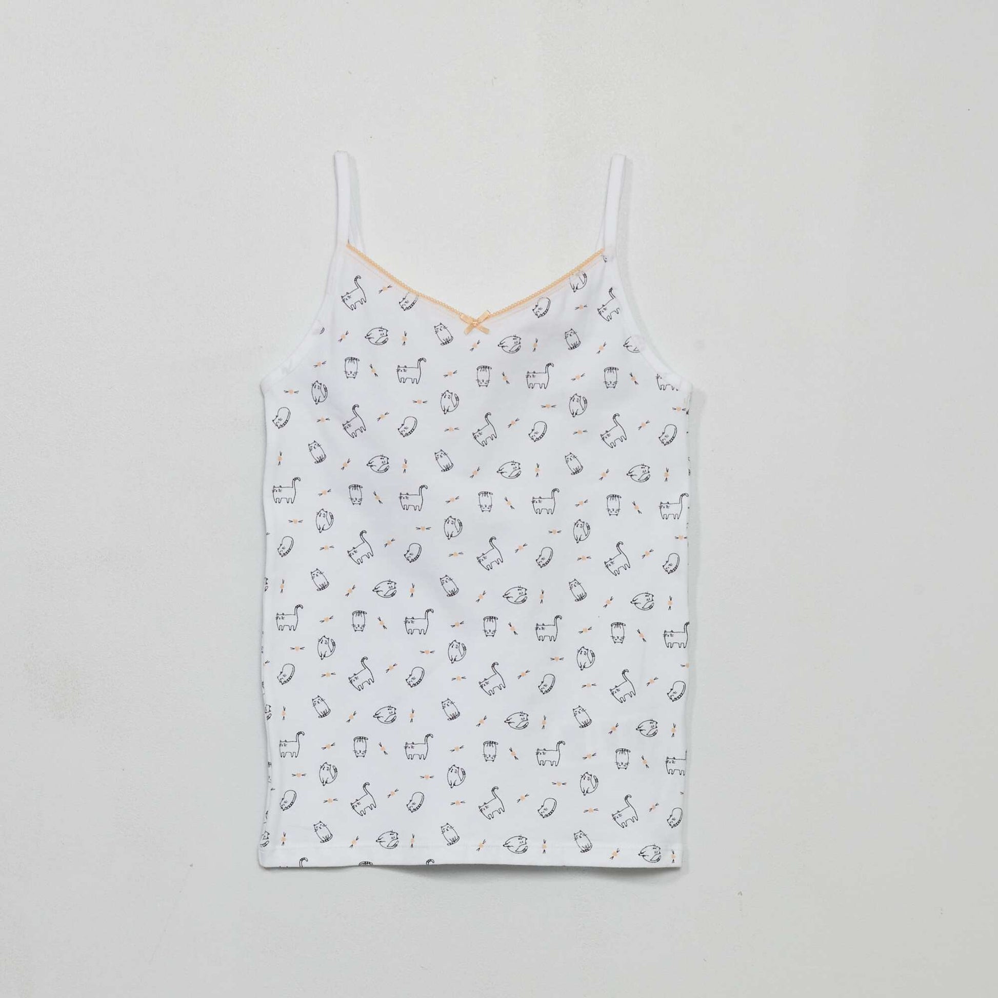 Lot de 2 d bardeurs en coton stretch Blanc/gris