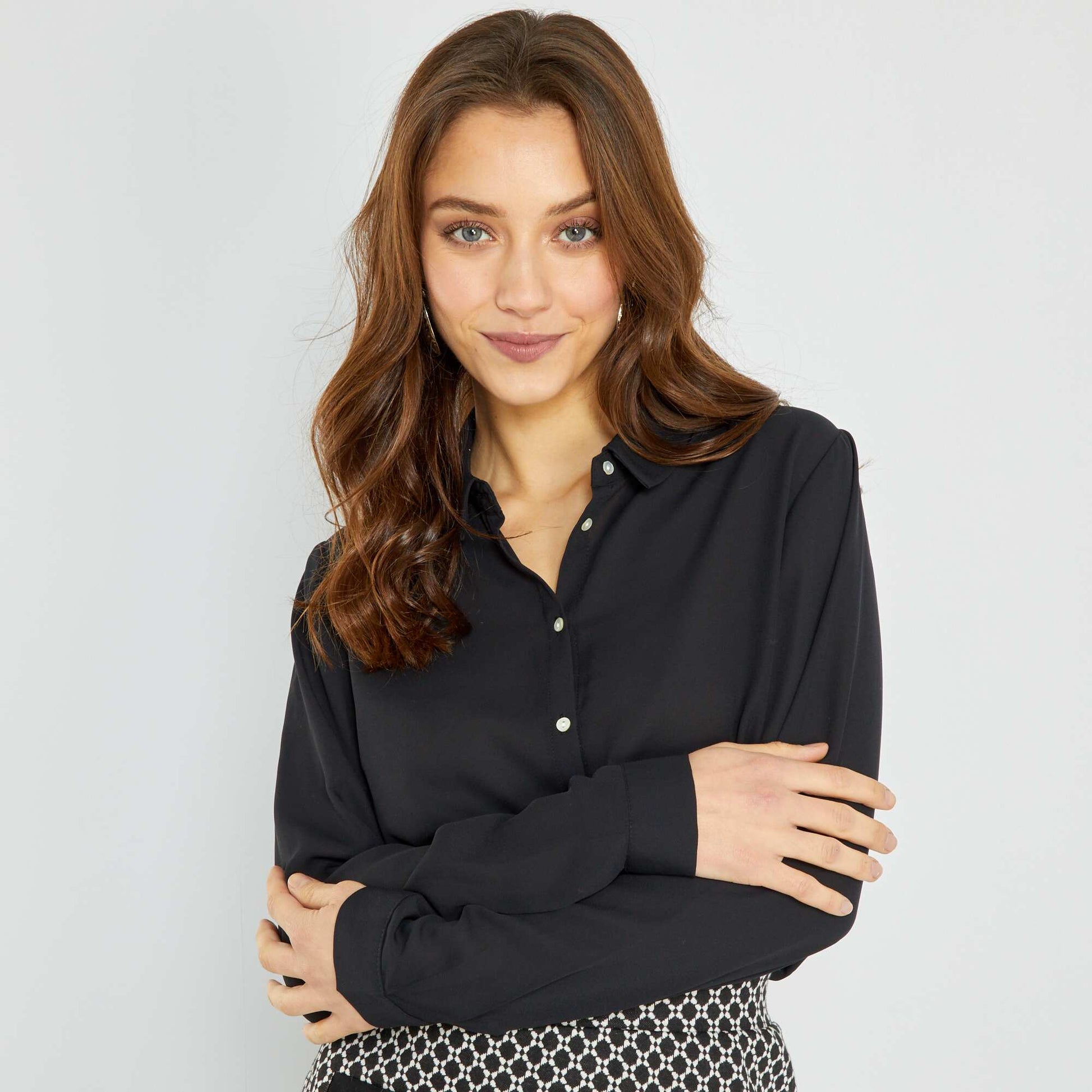 Chemise fluide noir