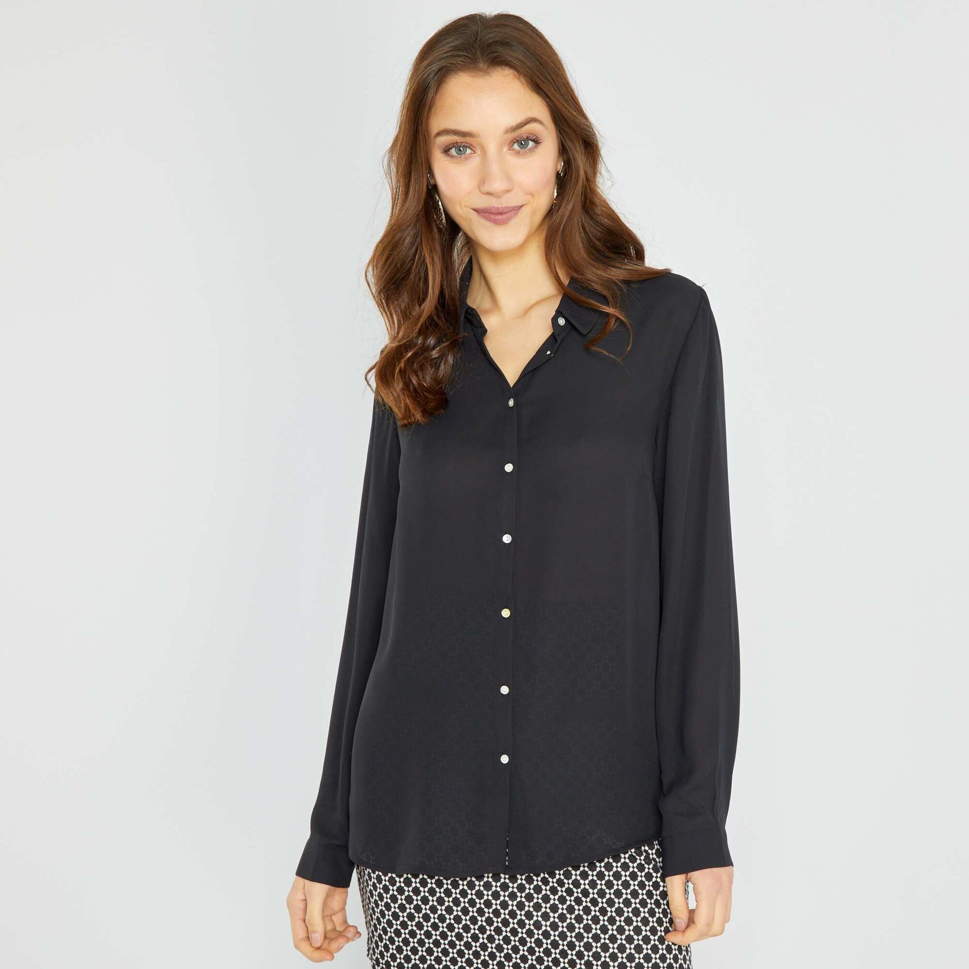 Chemise fluide noir