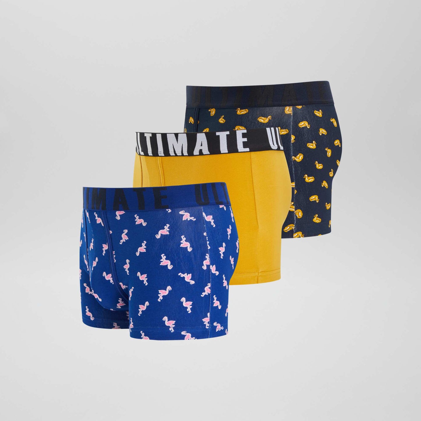 Lot de 3 boxers fantaisie Bleu/jaune