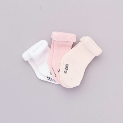 Lot 3 paires de chaussettes rose
