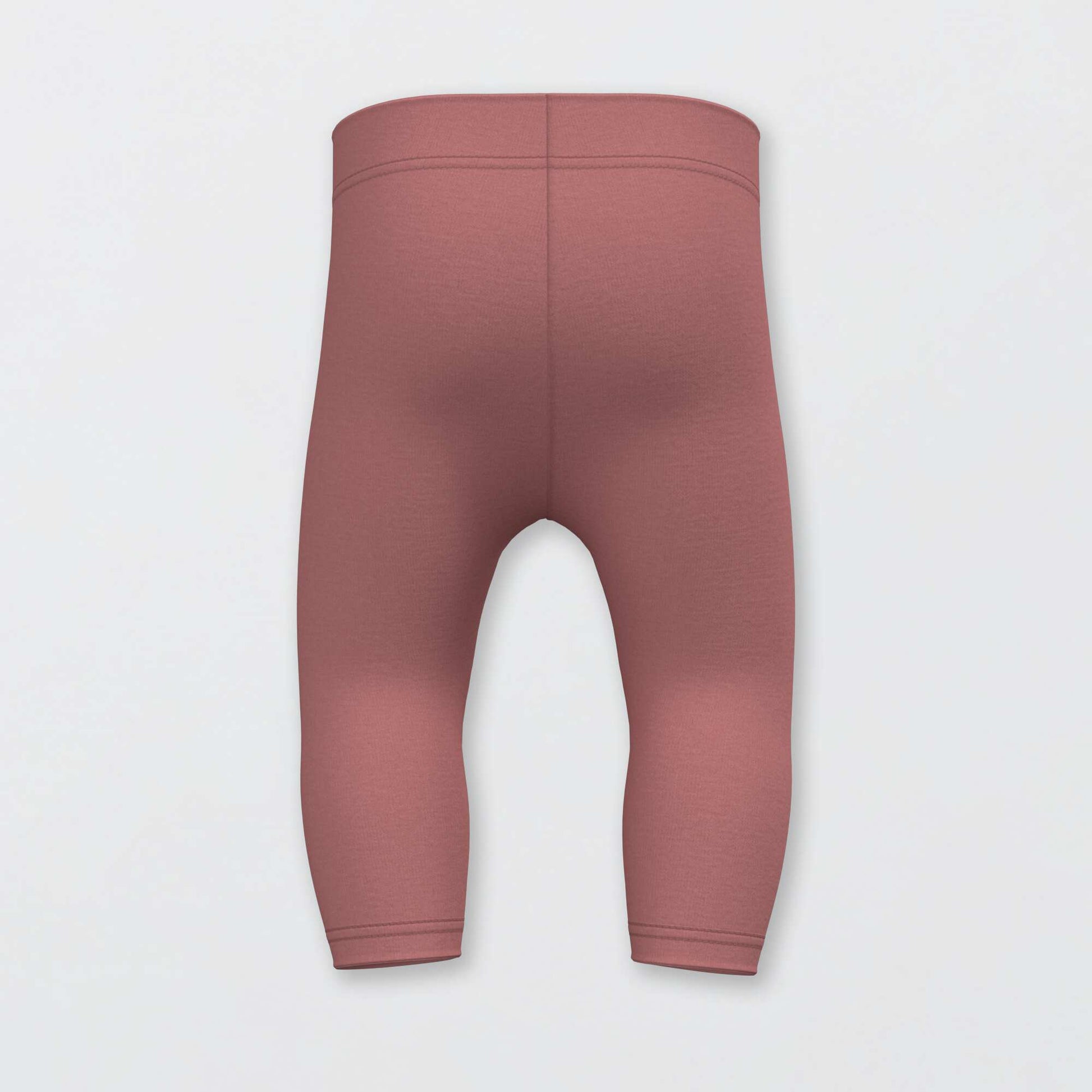 Legging long uni en maille jersey Rose clair