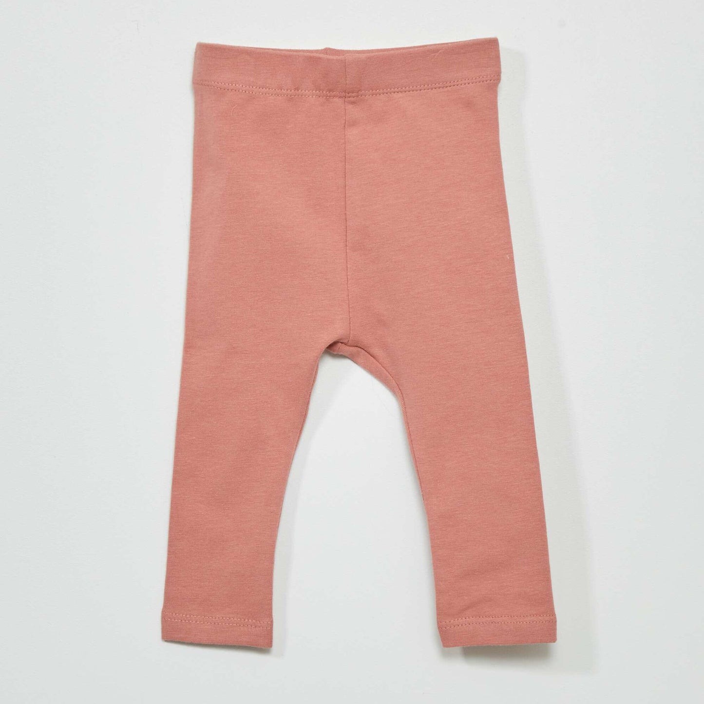 Legging long uni en maille jersey Rose