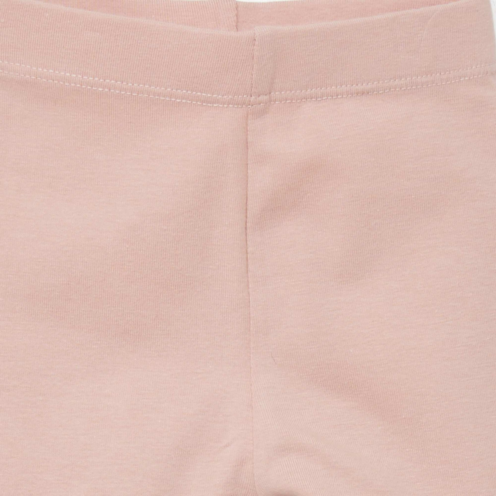 Legging long uni en maille jersey Rose pâle