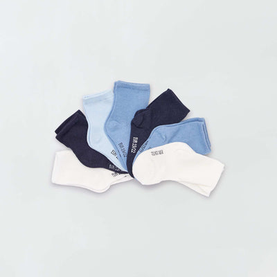 Lot de 7 paires de chaussettes co-con u bleu