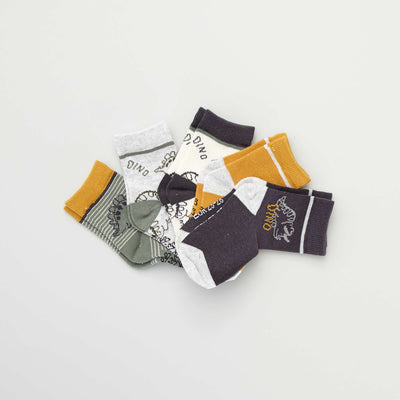 Chaussettes avec imprim s fantaisie - Lot de 5 Jaune/vert/cr me