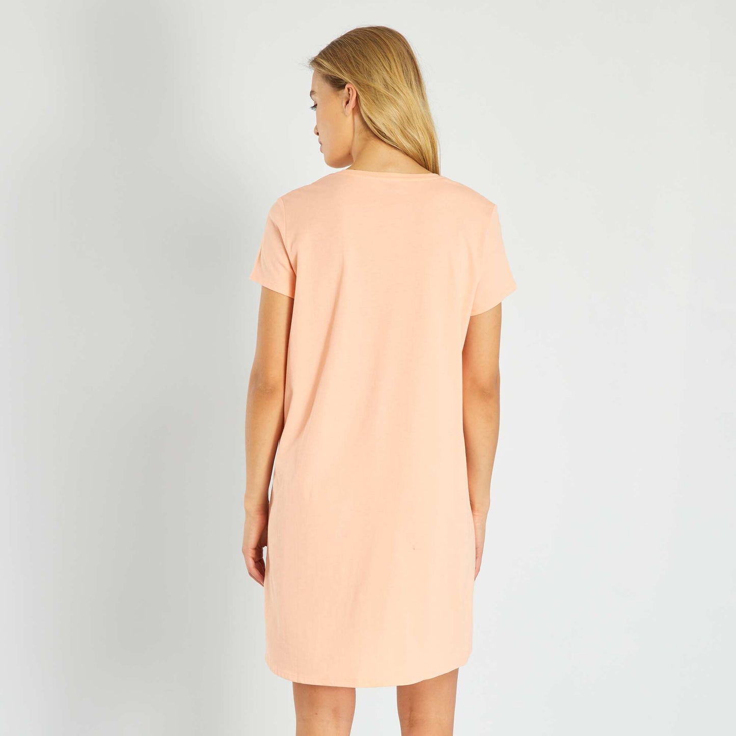 Chemise de nuit imprim message Orange p che