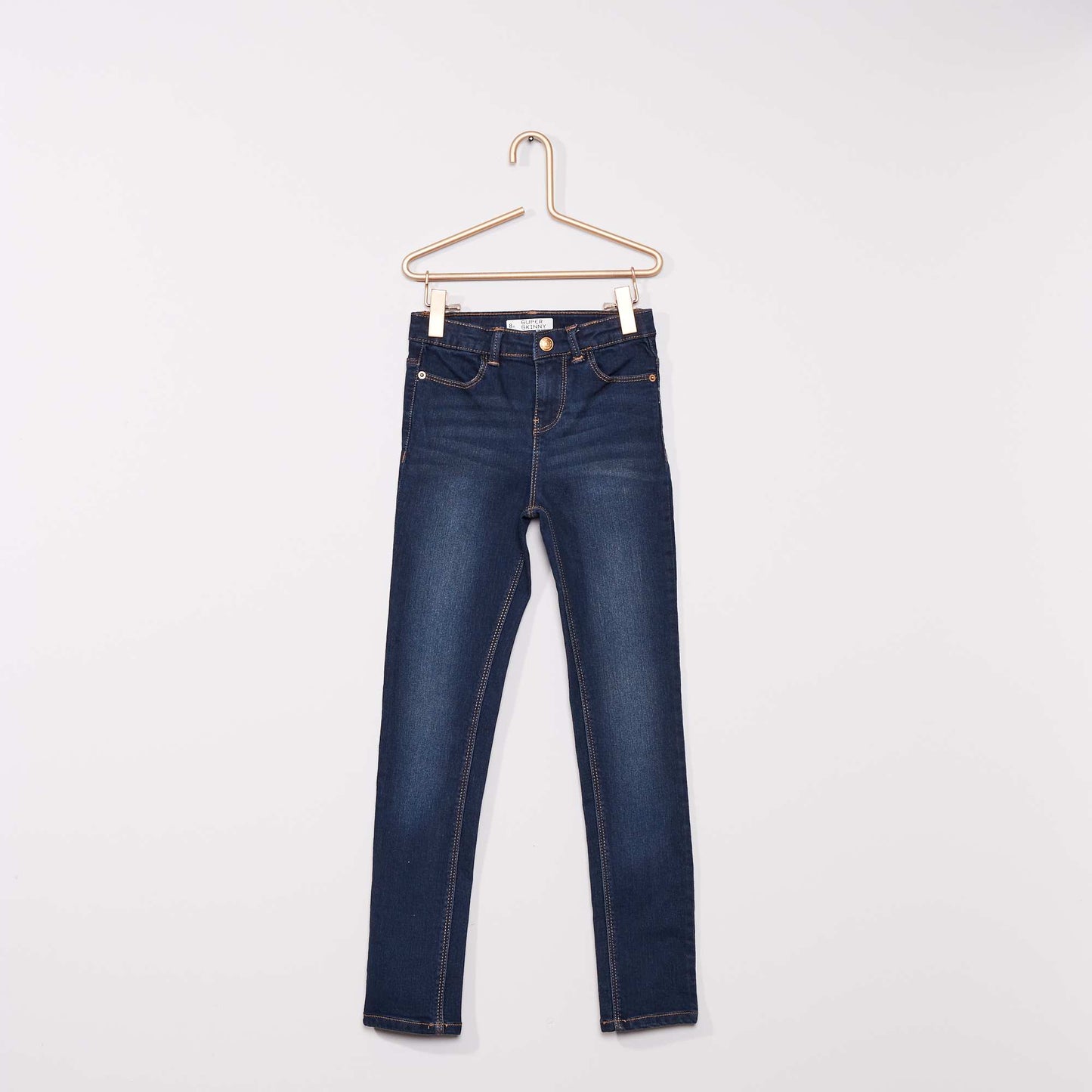 Jean super skinny - Coupe + ajust e bleu fonc