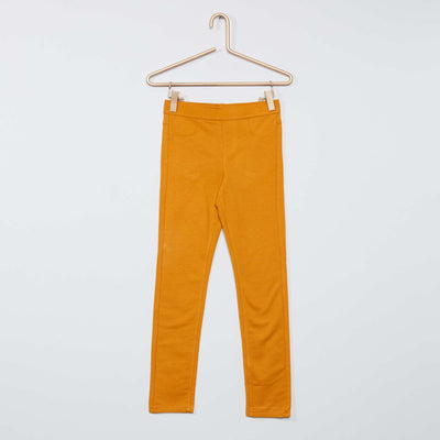 Jegging uni jaune