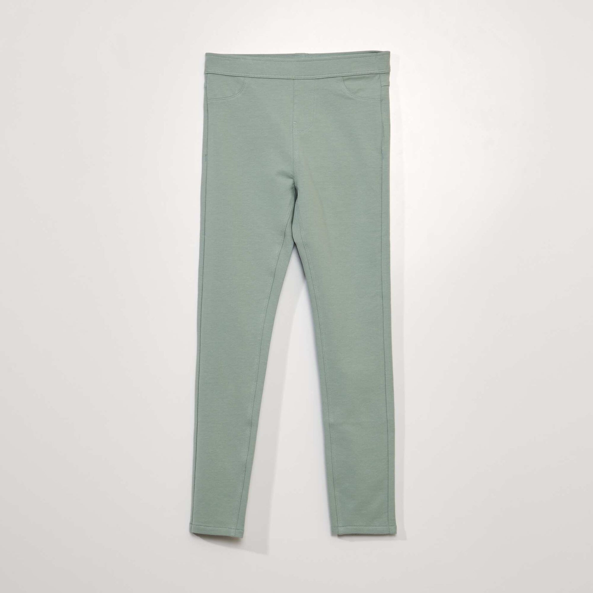 Jegging uni Vert tilleul