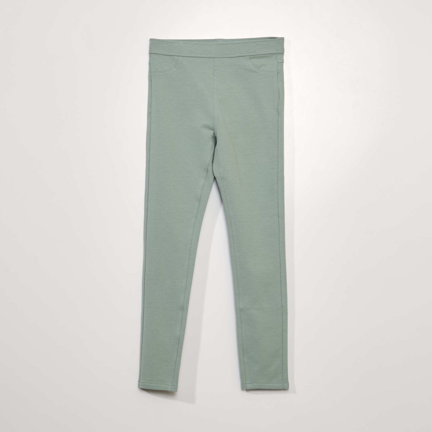 Jegging uni Vert tilleul