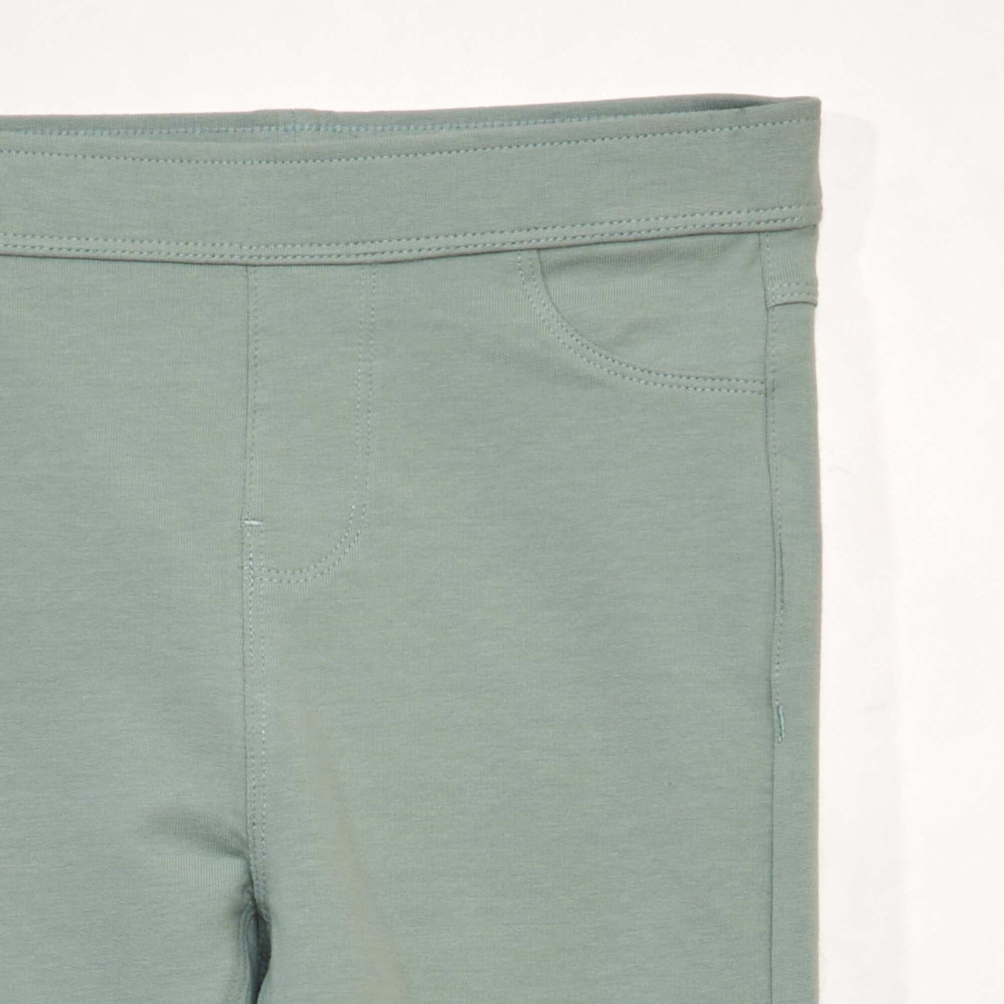 Jegging uni Vert tilleul