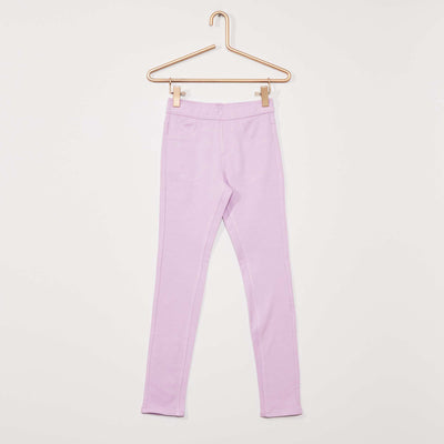 Jegging uni mauve clair