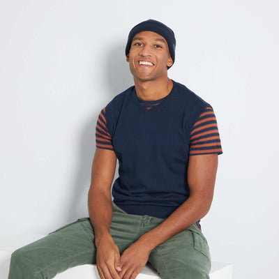 Pull sans manches bleu marine