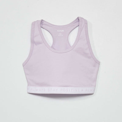 Lot de 2 brassi res de sport Blanc/violet