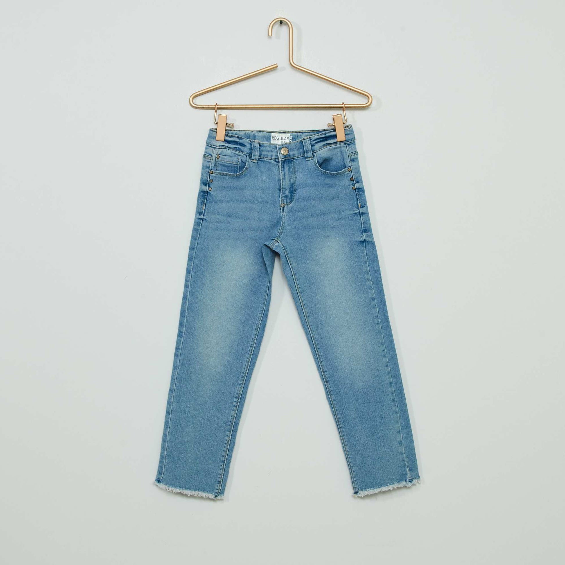 Jean en coton stretch ' toiles' BLEU