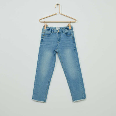 Jean en coton stretch ' toiles' BLEU