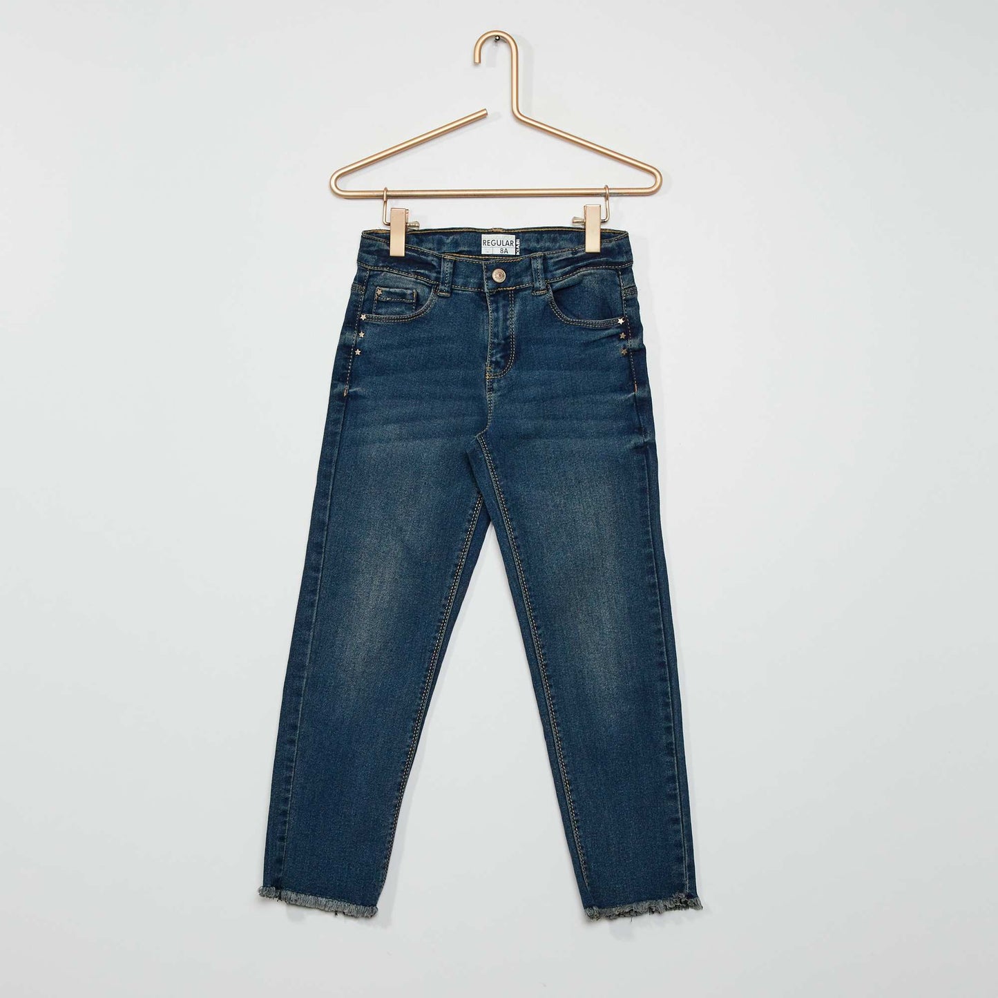 Jean en coton stretch ' toiles' bleu