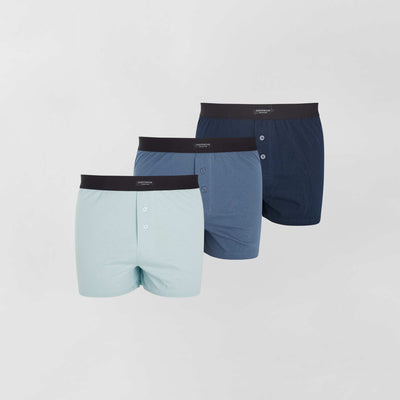 Lot de 3 cale ons co-con u bleu