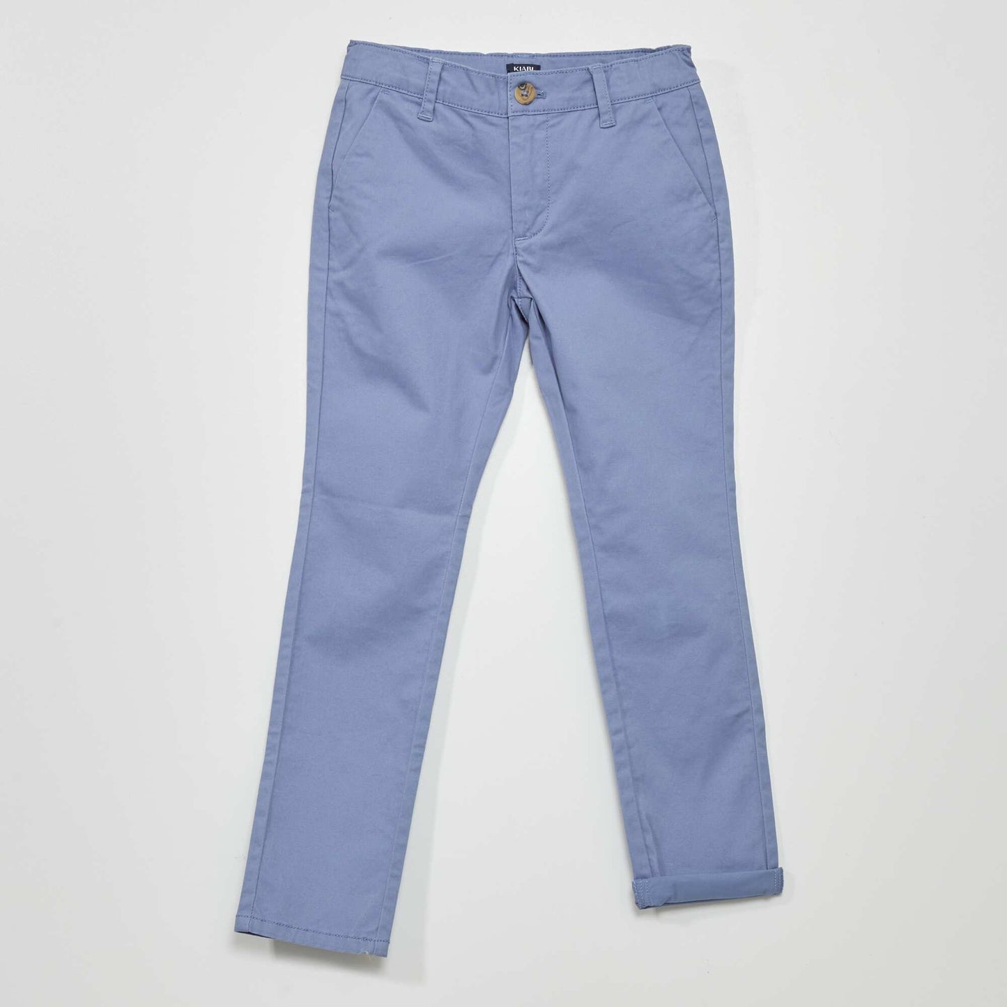 Pantalon chino bleu gris