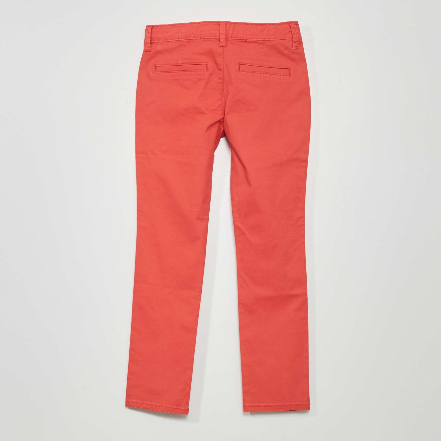 Pantalon chino rouge framboise