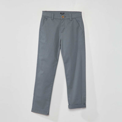 Pantalon chino Gris
