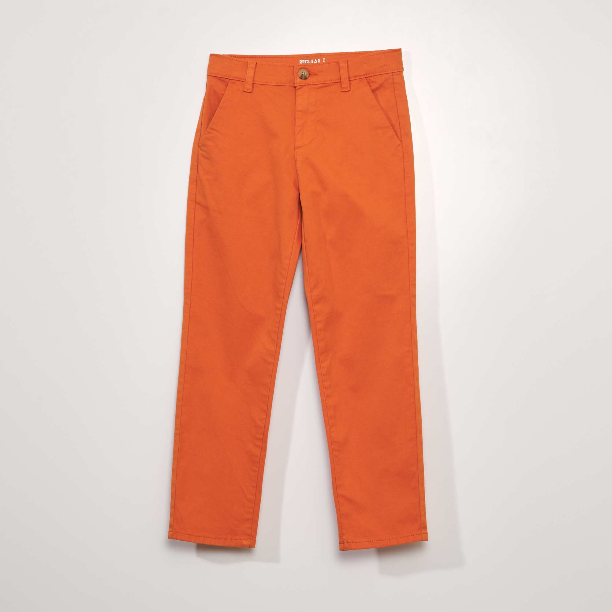 Pantalon chino orange hotsell