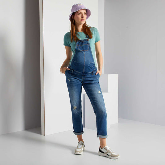 Salopette grossesse co-con u bleu