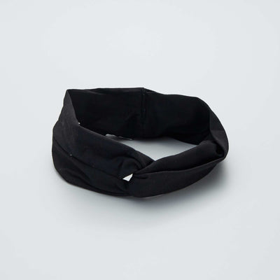 Bandeau en coton noir