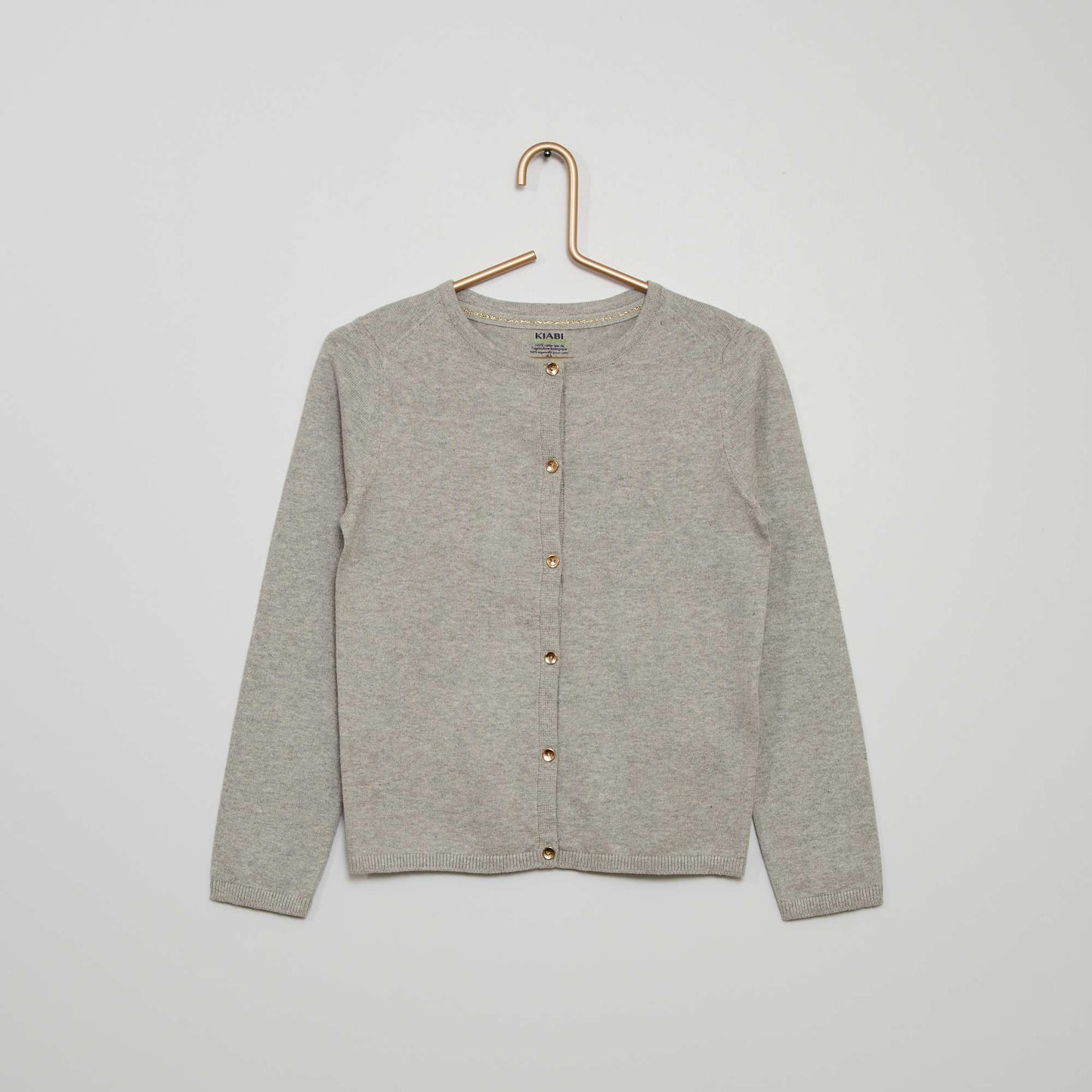 Gilet en maille fine Gris