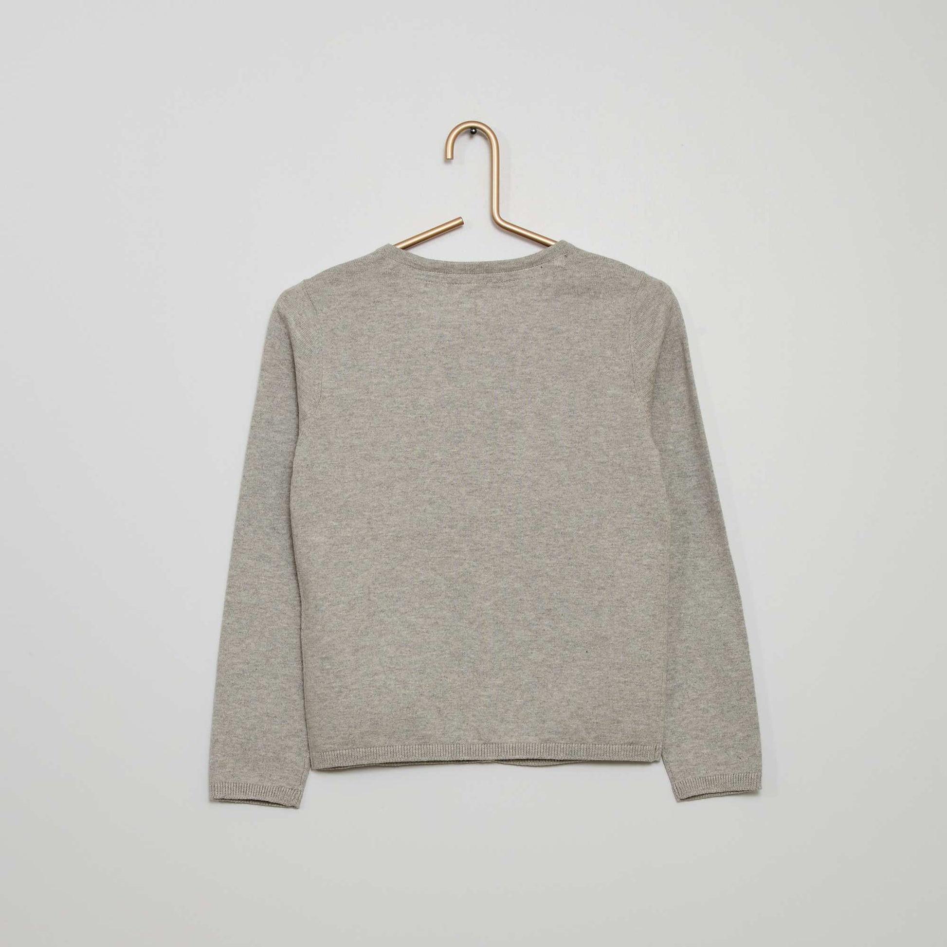 Gilet en maille fine Gris