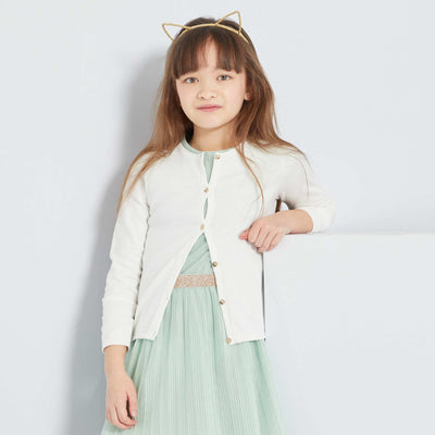 Gilet en maille fine blanc