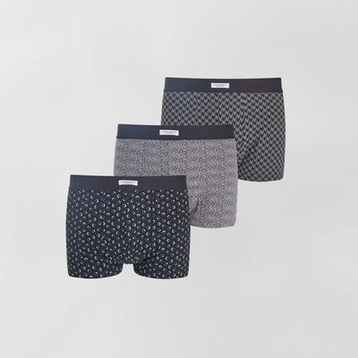 Lot de 3 boxers en coton Noir
