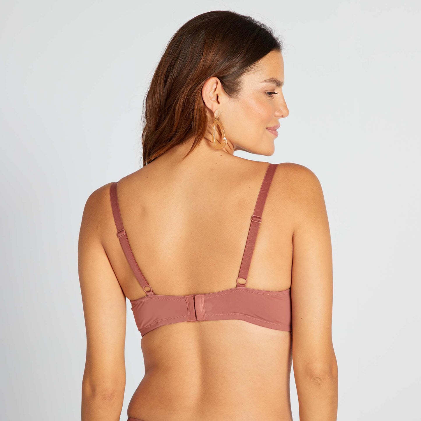 Soutien-gorge padd bonnet D&E Vieux rose