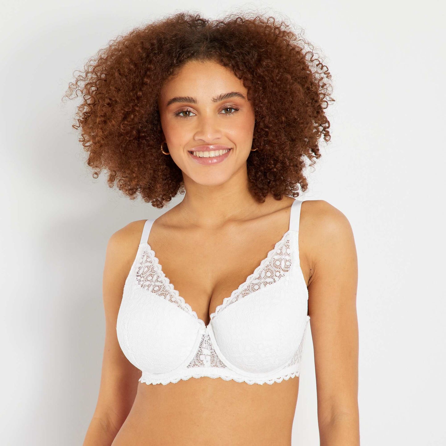 Soutien-gorge padd  bonnet D&E blanc