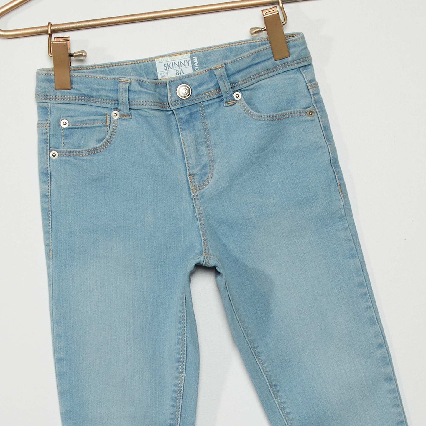 Jean skinny ' co-conception' Bleu clair