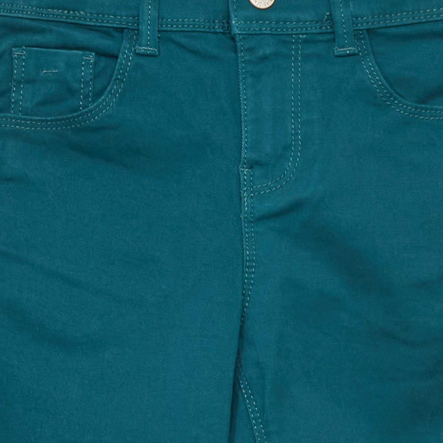 Jean skinny 5 poches vert