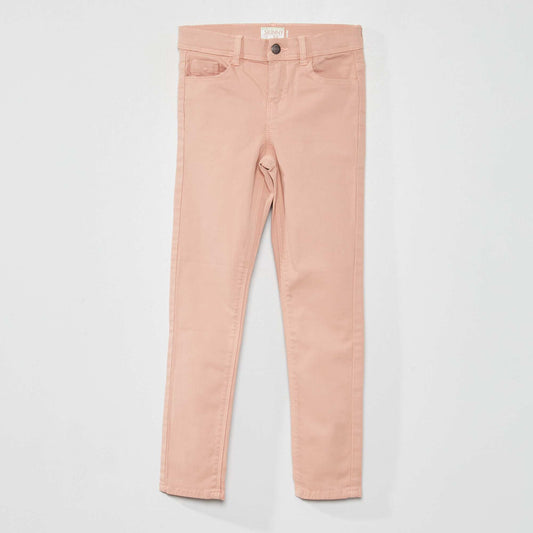 Jean skinny 5 poches rose