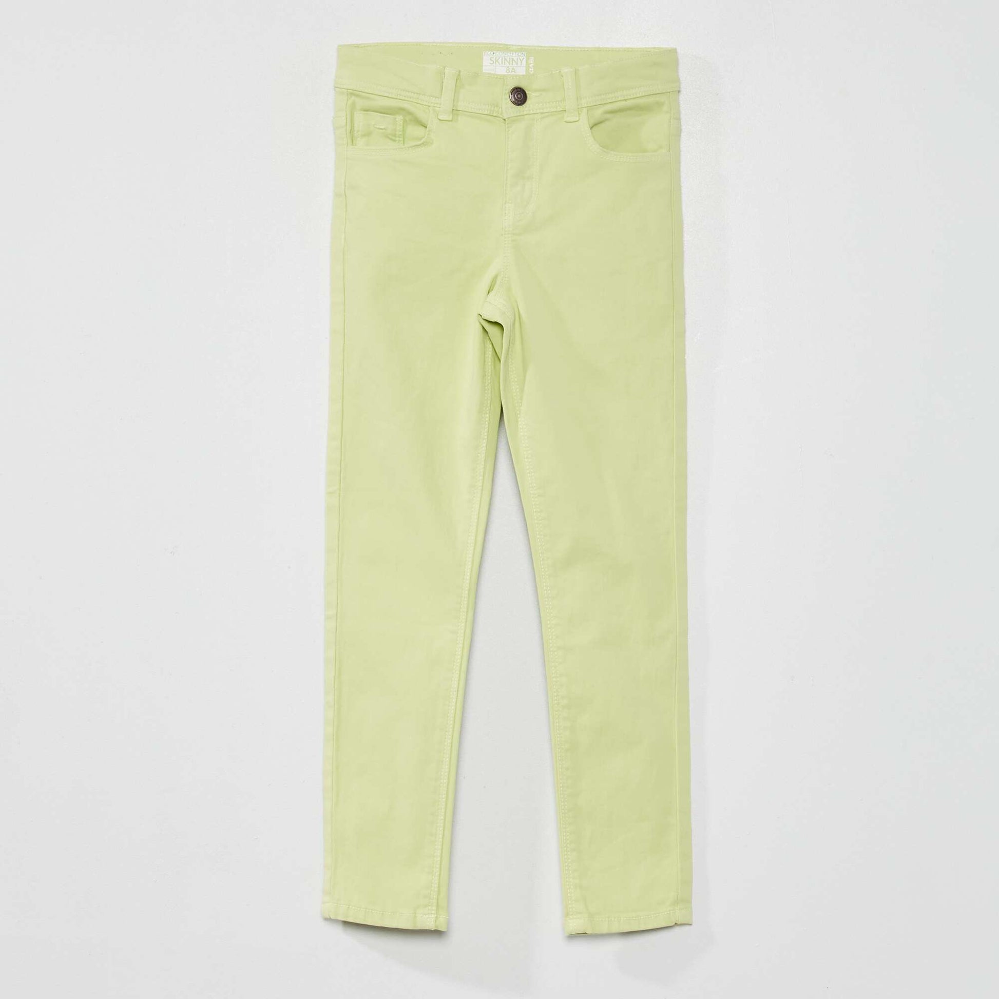 Jean skinny 5 poches Vert