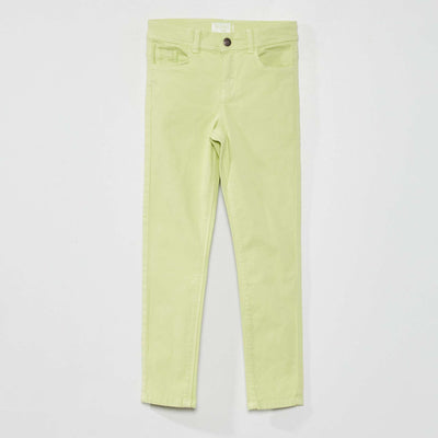 Jean skinny 5 poches Vert